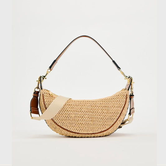 Nuvia（ヌヴィア）ラフィア調サマーバッグ ナチュラル